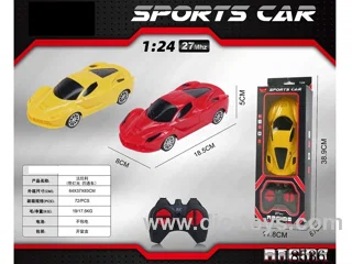 1：24 4ch 27Mhz rc car with light not included battery 2 colors mixed