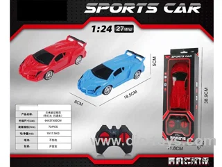 1：24 4ch 27Mhz rc car with light not included battery 2 colors mixed