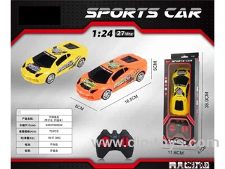 1：24 4ch 27Mhz rc car with light not included battery 2 colors mixed