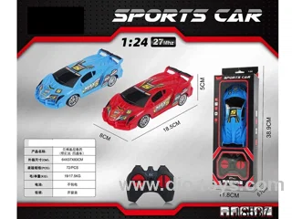 1：24 4ch 27Mhz rc car with light not included battery 2 colors mixed
