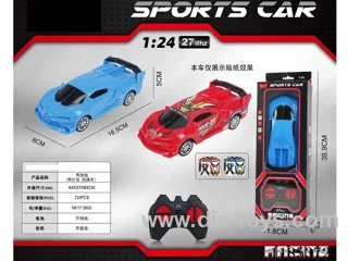 1：24 4ch 27Mhz rc car with light not included battery 2 colors mixed
