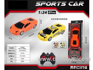 1：24 4ch 27Mhz rc car with light not included battery 2 colors mixed