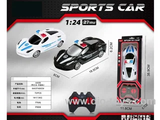 1：24 4ch 27Mhz rc car with light not included battery 2 colors mixed