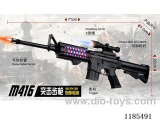 M416 Electric Sound and Light Toy Gun w/ Simulated 6x Scope