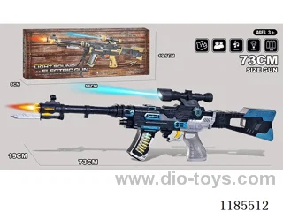 Painted Electric Gun with Lights and Music Submachine Gun Octave Gun
