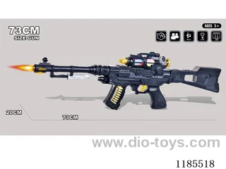 Solid Color Electric Gun with Lights and Music Pistol