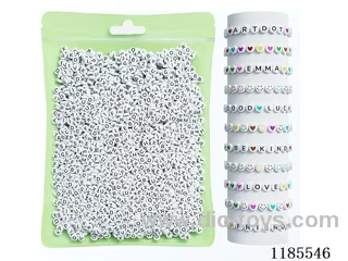 DIY Jewelry Set(4*7 letter beads + thread (about 140g))