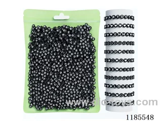 DIY Jewelry Set(4*7 Alphabet beads + thread (approx. 140g))