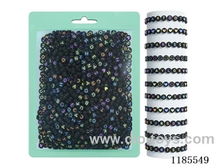 DIY Jewelry Set(4*7 Alphabet beads + thread (approx. 140g))