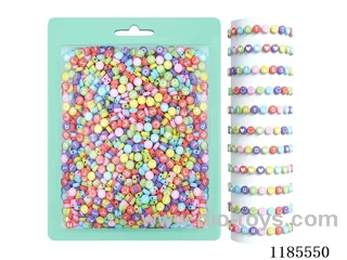 DIY Jewelry Set(4*7 Alphabet beads + thread (approx. 140g))