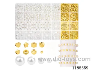 DIY Jewelry Set(4/6/8/10/12% pearl + spacer beads + thread (28gr))