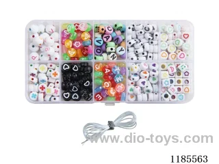 DIY Jewelry Set(Alphabet beads + thread (10pcs))