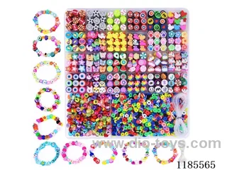 DIY Jewelry Set(Alphabet beads + soft ceramic pieces + soft ceramic beads + thread (26 compartments))