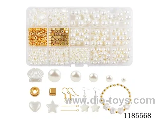DIY Jewelry Set(4/6/8/10% pearl + spacer beads + colorful beads + earhook wire (15gr))