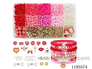 DIY Jewelry Set(Soft Pottery + Soft Pottery Pieces + 6% Beads + Spacer Beads + Pendant + Wire (15 Gauge))