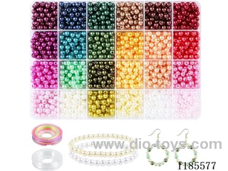 DIY Jewelry Set(6% pearl + earhook + wire (24 compartments))