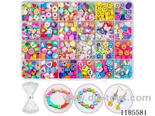DIY Jewelry Set(Soft ceramic + thread (24pcs))