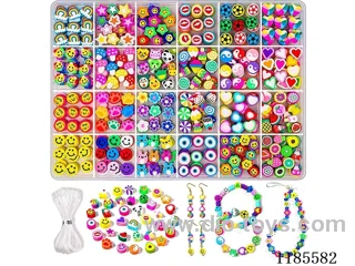 DIY Jewelry Set(Soft ceramic + thread (24pcs))