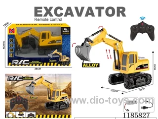 2.4G 5ch rc alloy engineering vehicles with light included battery