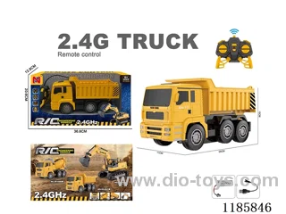 2.4G2.4G rc engineering vehicles with light included battery