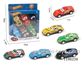 6PCS pull back tin car (Cars)