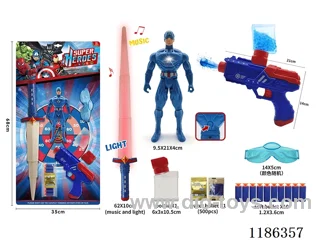 soft bullet gun set with music
