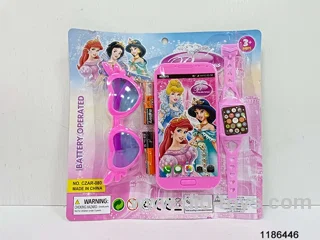 phone with glasses and watch in blister card
