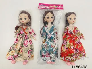 12 inch Solid 11 jointed Barbie 4 colors mixed pack