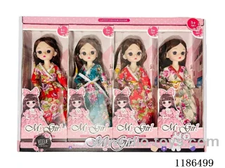 12 inch Solid 11 Jointed Barbie 4 Color Mix 4PCS