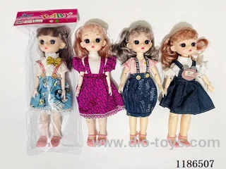 12 inch Solid 11 Jointed Barbie 4-color Mixed Pack