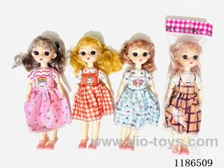 12 inch Solid 11 Jointed Barbie 4 Color Mixed Pack