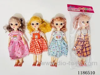 12 inch Solid 11 Jointed Barbie 4-color Mixed Pack