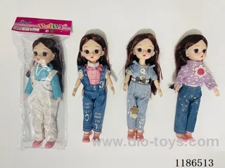 12 inch Solid 11 Jointed Barbie 4-color Mixed Pack