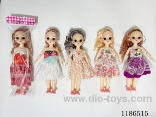 12 inch Solid 11 Jointed Barbie 4 Color Mixed Pack