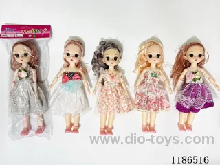 12 inch Solid 11 Jointed Barbie 4-color Mixed Pack