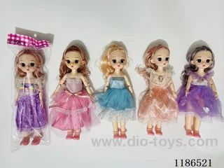 12 inch Solid 11 Jointed Barbie 4 Color Mixed Pack