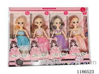 12 inch Solid 11 Jointed Barbie 4 Color Mix 4PCS