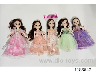 12 inch Solid 11 Jointed Barbie 4 Color Mixed Pack