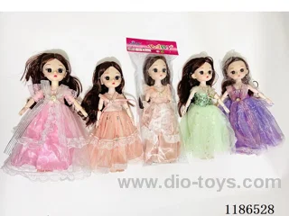 12 inch Solid 11 Jointed Barbie 4 Color Mixed Pack
