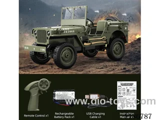 Willys Military Full Scale Jeep RC Crawler - Standard Mode
