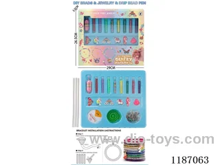 Bead pen + Color powder sleeve bracelet set