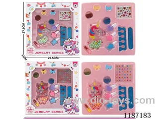 Unicorn bead bead + Makeup + jewelry set box (two mixed)