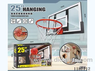 55 Long Reinforced Hanging Basketball Board White