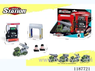 Gas Car Wash Scene Combination Military Inertia