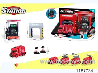Gasoline car wash scene combination fire inertia (with music)