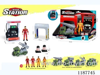 Gasoline car wash scene combination military inertia (with music and characters)