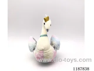 Plush colorful swan