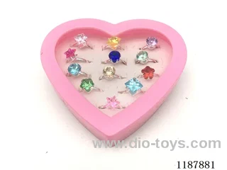 12PCS Decoration Box Diamond Ring