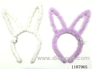 Plush rabbit ears with electric flash
