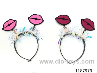 1 Red Lips Headdress 1pc 1bag